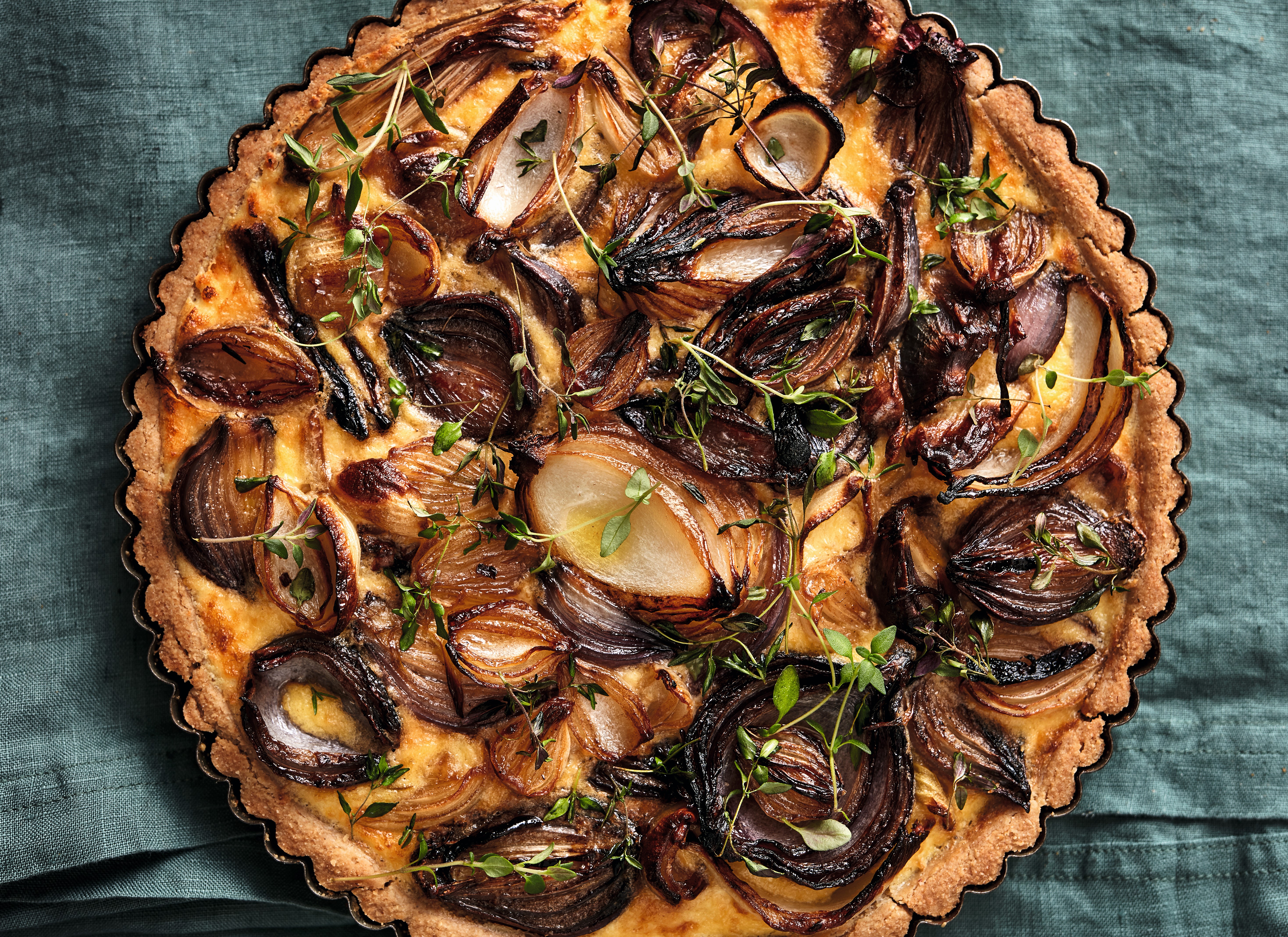 Glutenfri løgtærte