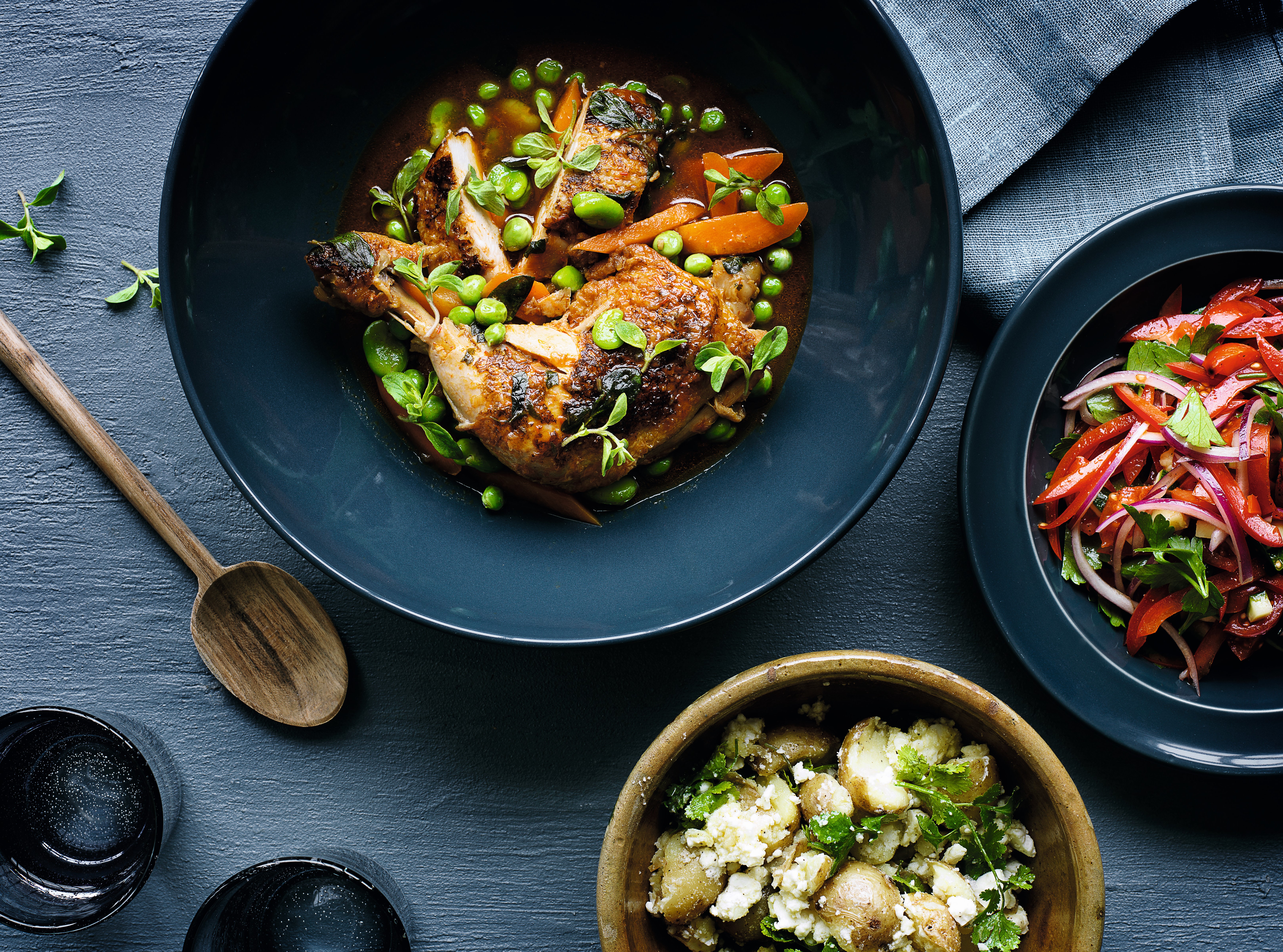 Opskrift på satja de pollo