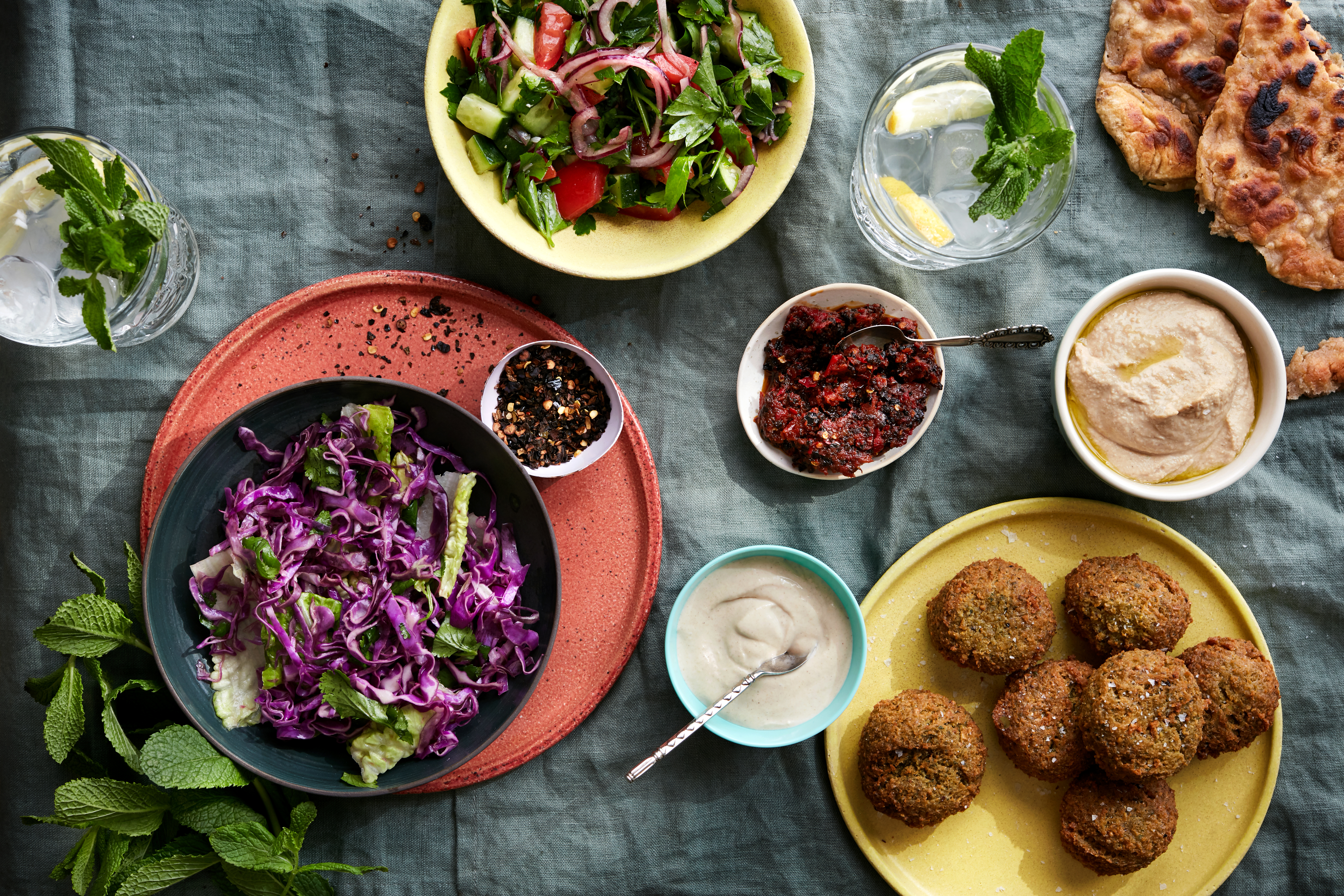 Falafel-dinner