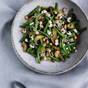 Salat af grønne bønner
