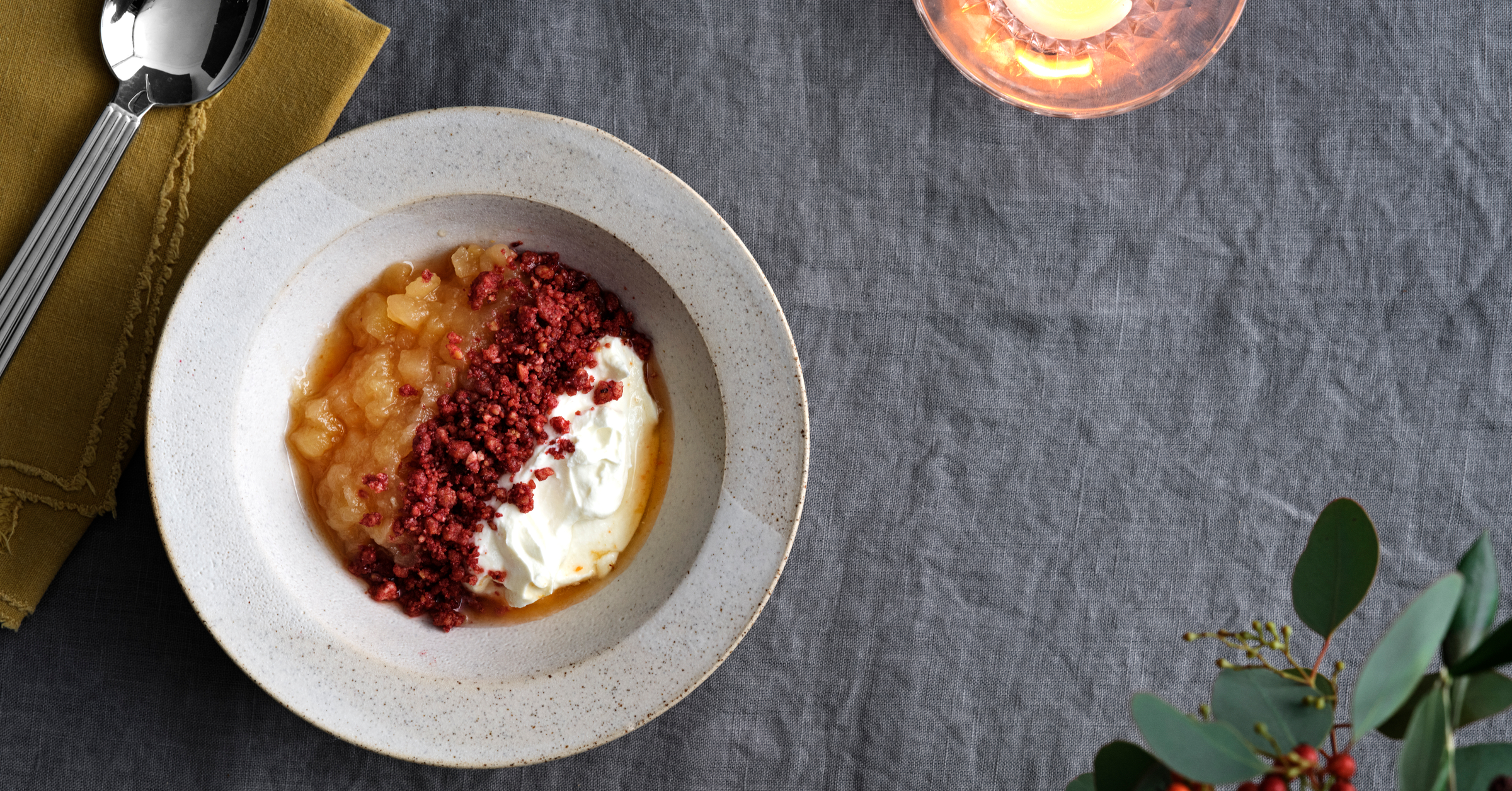 Mortens aften - vegetar menu - dessert 