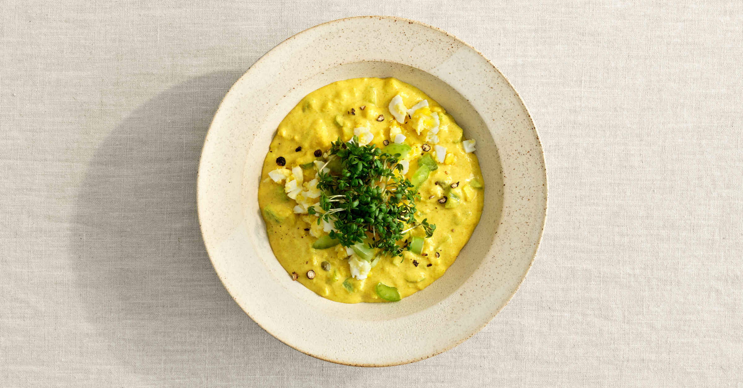 Påskemenu - vegetarisk - æggesalat