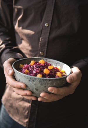 Rødkaalssalat med appelsin